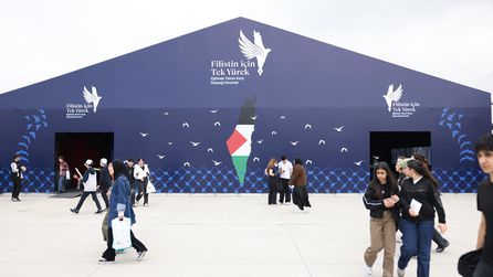 İstanbul'da Etnospor Festivali kapsamında Gazze temalı etkinlikler düzenlendi