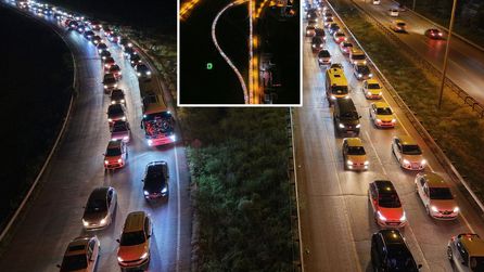 Kurban Bayramı tatili sonrası yollarda yoğun trafik oluştu