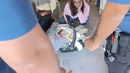 Antalya'da garajda bulunan bebek ve madde bağımlısı kadın dikkat çekti