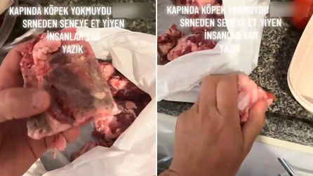 Kurban payına tepki gösteren vatandaşın videosu sosyal medyada yayıldı