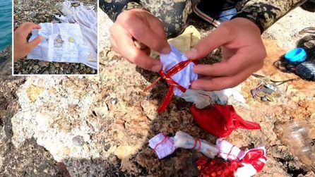 Hıdırellez dilekleri denizden toplandı