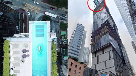Hong Kong'da otelden düşen turist hayatını kaybetti, 7 yaralı var