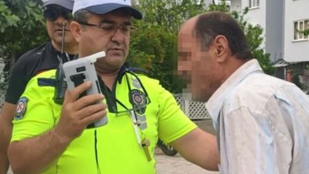 Nazilli'de alkollü sürücü trafik polisince yakalandı