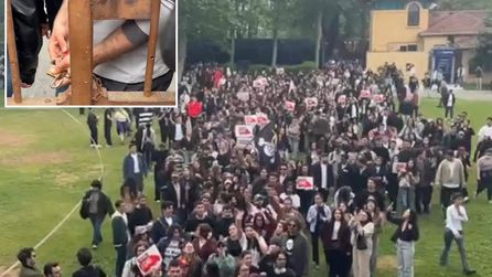 İstanbul Bilgi Üniversitesi'nde protesto eylemi düzenlendi