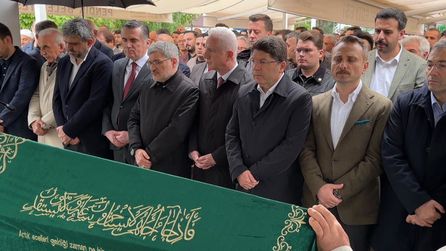 Yılmaz Tunç'un kayınpederi Kemalettin Şahin'in cenaze töreni