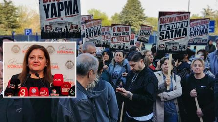 Afyon Belediye Başkanı'nın AK Parti'ye geçeceği iddiaları protesto edildi