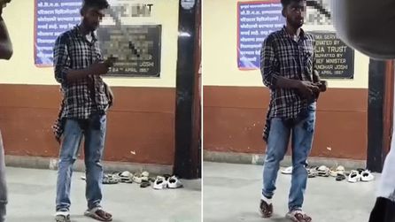Mumbai'de başına satır saplanan adam hastaneye yürüyerek gitti