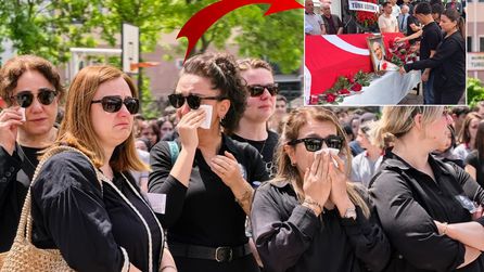 Okul bahçesinde acı veda! Herkes gözyaşlarına boğuldu