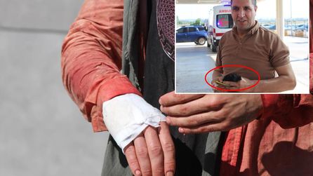 Kurban kesimi sırasında yaralananlar hastanelere başvurdu