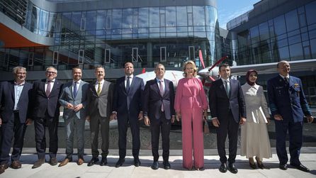 Belçika Kraliçesi Mathilde Türkiye'de Milli SİHA'ları inceledi