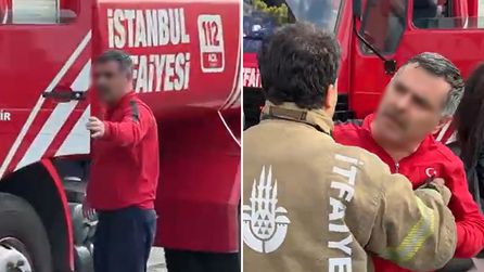 İstanbul'da itfaiyeci ile gazeteci arasında tokatlaşma olayı