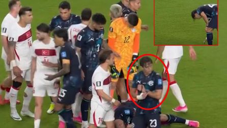 Paraguaylı futbolcunun maçta ilginç davranışı gündem oldu