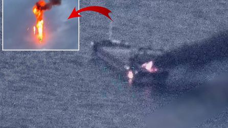 Karadeniz'de yük gemisine drone saldırısı sonrası yangın çıktı