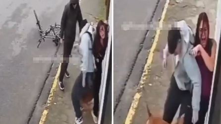 Pitbull saldırısı genç kadını dakikalarca tehdit etti