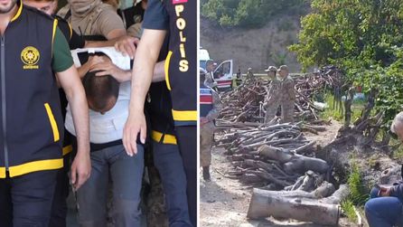Gümüşhane'de eşini odunla döverek öldüren kişi yakalandı