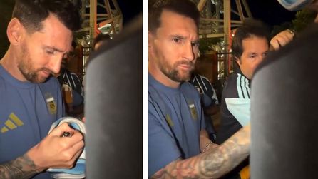 Lionel Messi, İzlanda maçı sonrası gazeteciye yardımcı oldu