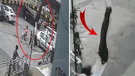 Adana'da 12. kattan düşen 14 yaşındaki kız yaralandı