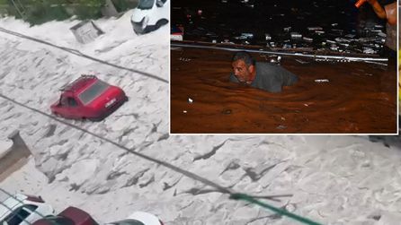 Kırşehir, Ankara ve Afyonkarahisar'da sel ve dolu zararı