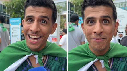 Suudi Arabistanlı Taraftar İbrahim Tatlıses'i Sesiyle Canlandırdı