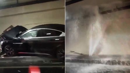 Avrasya Tüneli'nde sabah saatlerinde kaza ve su baskını