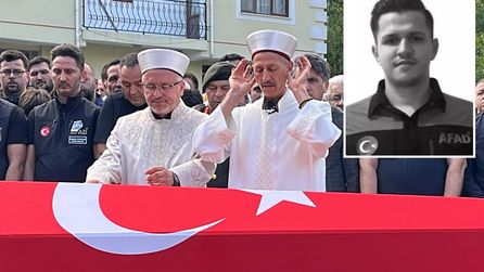 AFAD personeli Ömer Faruk Özkan, Bolu'da defnedildi