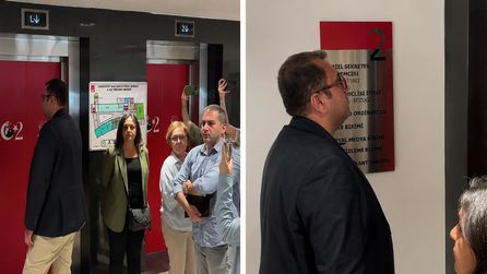 CHP Genel Merkezi'nde gazeteci ile danışman arasında tartışma yaşandı