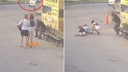 Adana'da yürüyen kadına düşen sineklik yaraladı
