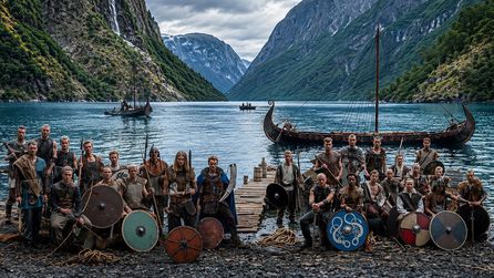 Norveç Milli Takımı'ndan Viking temalı fotoğraf çekimi