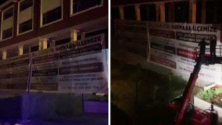 Haymana'da CHP'li Belediye Başkanları arasında pankart krizi