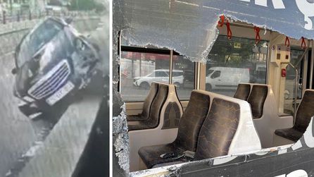 Kayseri'de tramvayda kaza, dört kişi yaralandı