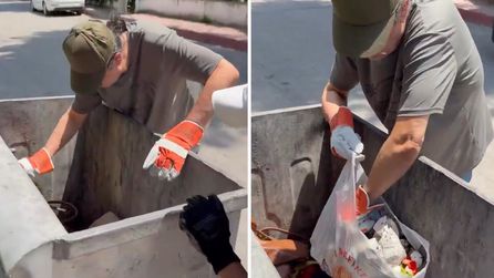 Çelik, İlkadım'da Geri Dönüşüm İşçisine Destek Olmak İçin Kağıt Topladı