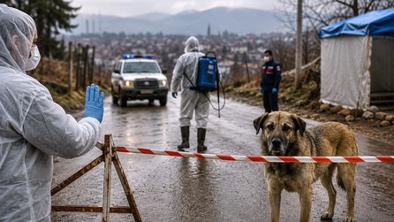 Van Edremit'te kuduz vakası nedeniyle 7 mahallede karantina uygulaması başladı