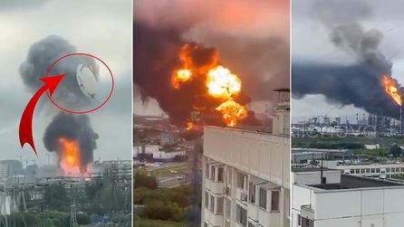 Moskova'ya düzenlenen İHA saldırısında büyük hasar meydana geldi