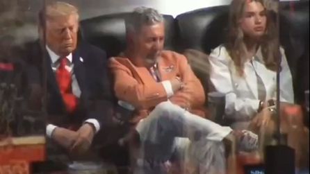 Donald Trump NBA Finalleri'nde dikkat çeken anlar yaşadı