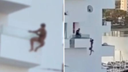 İbiza'da Balkondan Düşen Çıplak Turist Yaşam Mücadelesi Veriyor