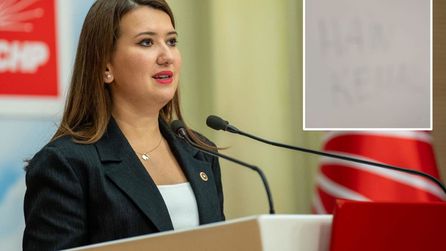 CHP Genel Merkezi'nde duvarda yazılı mesaj tartışma yarattı