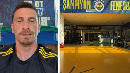 Mert Hakan Yandaş, bireysel antrenmanında müzikle çalıştı