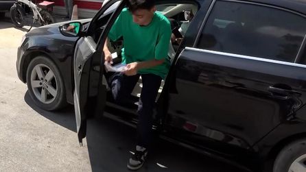 Sınav öncesi paniğe neden olan otomobil olayı Adana'da yaşandı