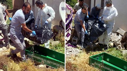 Elbistan'da yıkılan duvarın altında bir ceset bulundu