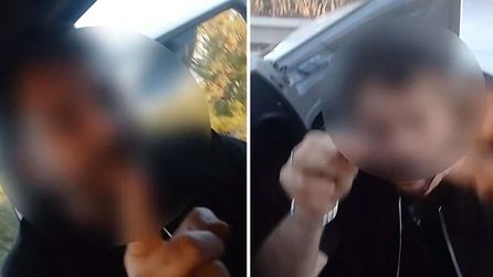 Bursa'da emniyet şeridini ihlal eden sürücü vatandaşı tehdit etti