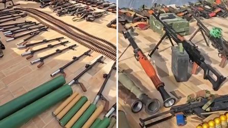 Mogadişu'da lüks otelde silah ve mühimmat ele geçirildi