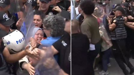 Ankara'da öğretmen eylemine polis müdahale etti ve gözaltılar gerçekleşti