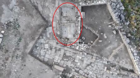 Aspendos'ta Roma Dönemi mozaik keşfi yapıldı