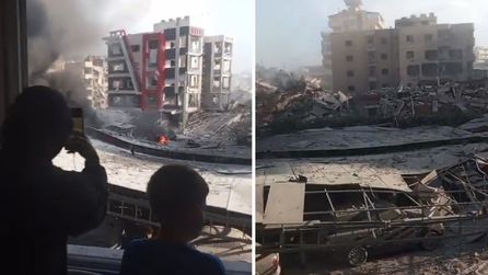 İsrail'in hava saldırısında Lübnan'da hastane ve çevresi hedef alındı