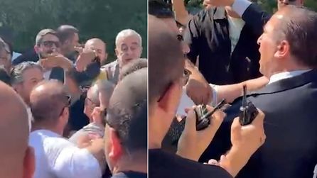 TBMM önünde karşıt gruplar arasında gerginlik yaşandı