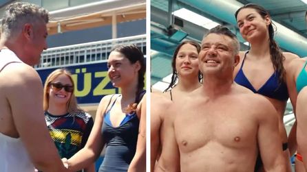 Fenerbahçe Yüzme Takımı'na Sadettin Saran'dan veda ziyareti