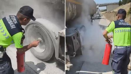 Şanlıurfa-Gaziantep Otoyolu'nda tankerde yangın çıktı