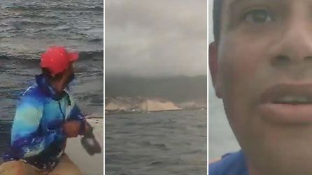 Ülkenin yaşadığı yıkım denizin ortasından bile göründü