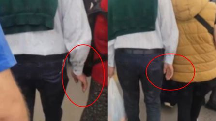 Sakarya'da Çarşamba Pazarı'nda kadınları taciz eden adam görüntülendi