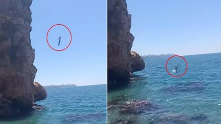 Antalya'da falezlerden atlayan genç boğulma tehlikesi geçirdi
